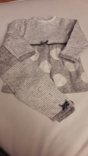 conjunto gris niña