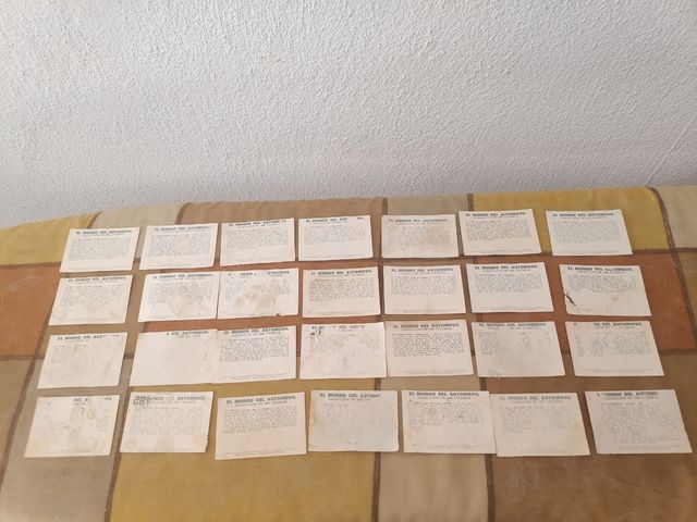 Cromos coches antiguos