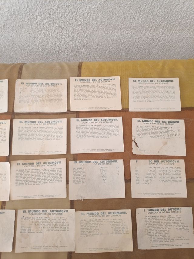 Cromos coches antiguos
