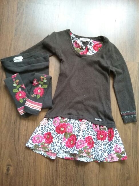 Vestido y medias marca Kenzo Kits talla 5A/110