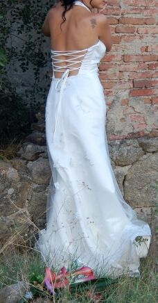 Vestido novia moderno REGALO ZAPATOS