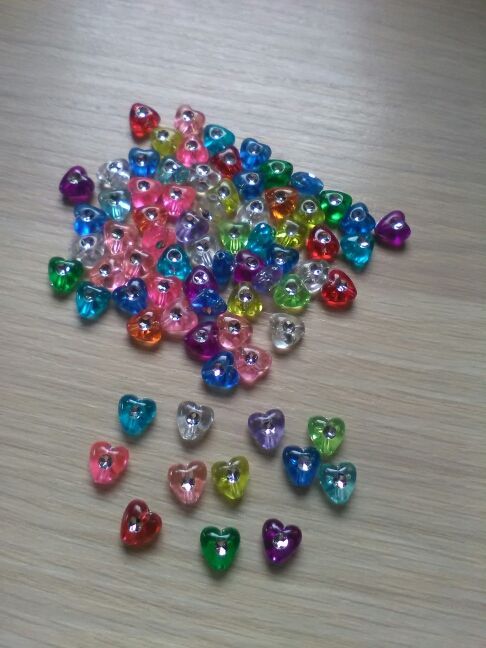 corazón acrílico, conector