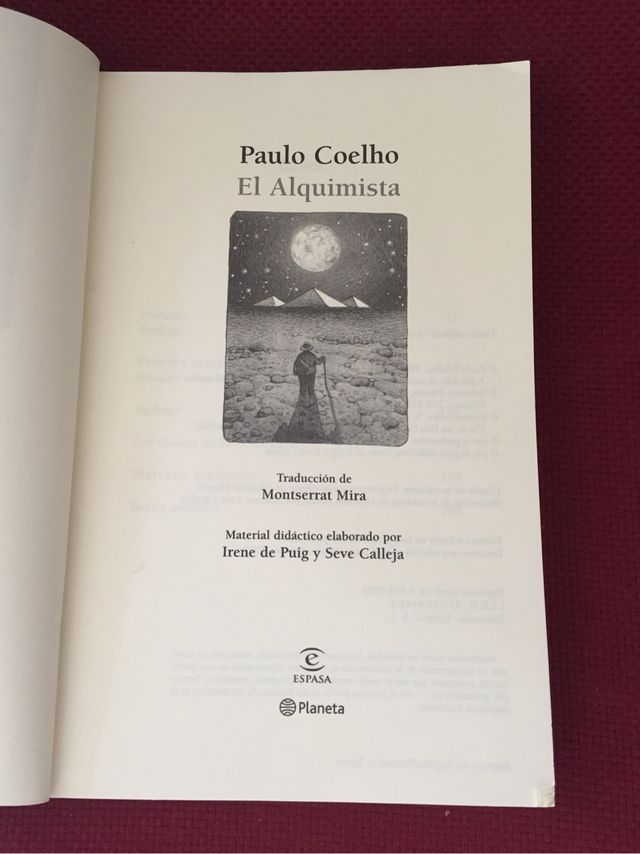 EL ALQUIMISTA. PAULO COELHO