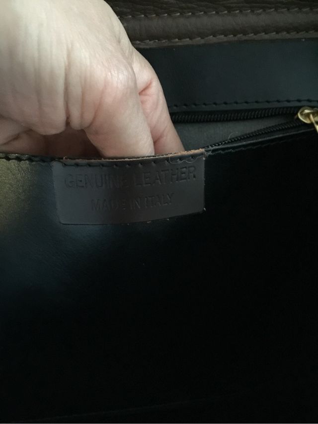 Bolso piel italiano 