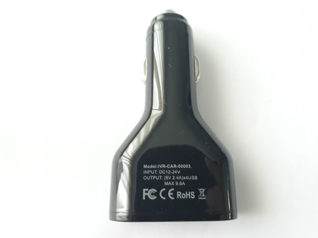 ww190 Cargador de coche con 4 puertos usb