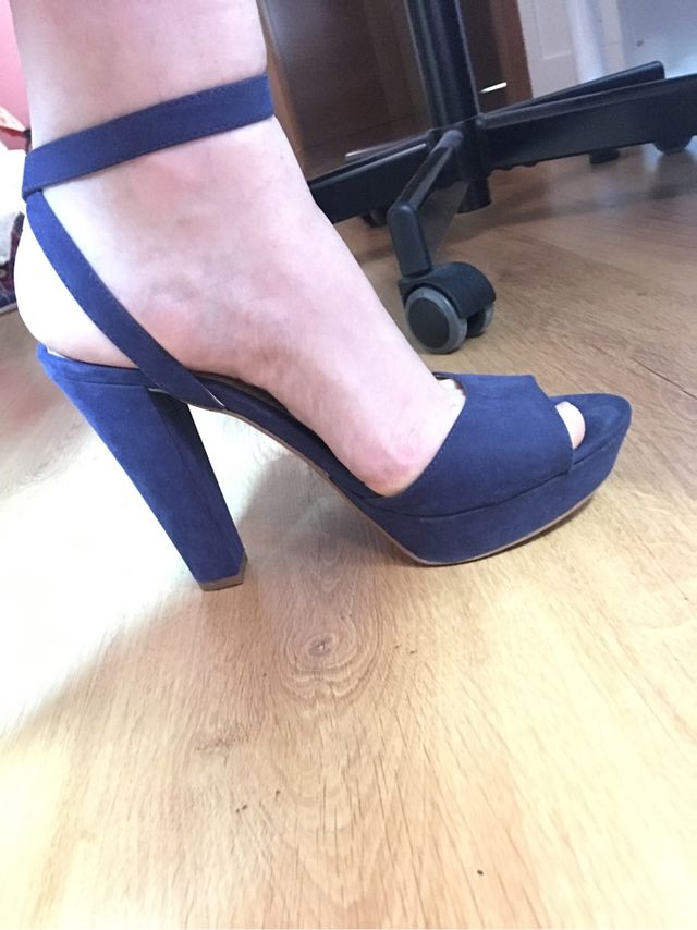 Sandalias tacon stradivarius 