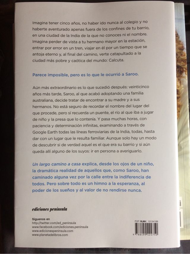 Libro lion un largo camino a casa