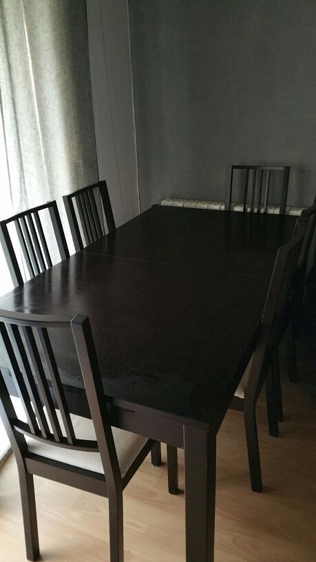 MESA COMEDOR COLOR WENGUE de segunda mano por 250 € en Pinto en WALLAPOP MESA COMEDOR COLOR WENGUE de segunda mano por 250 € en Pinto en WALLAPOP