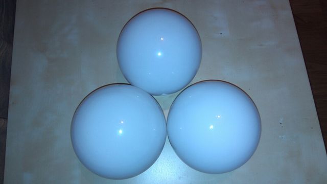 Focos  blancos de cristal de calidad para lámpara.