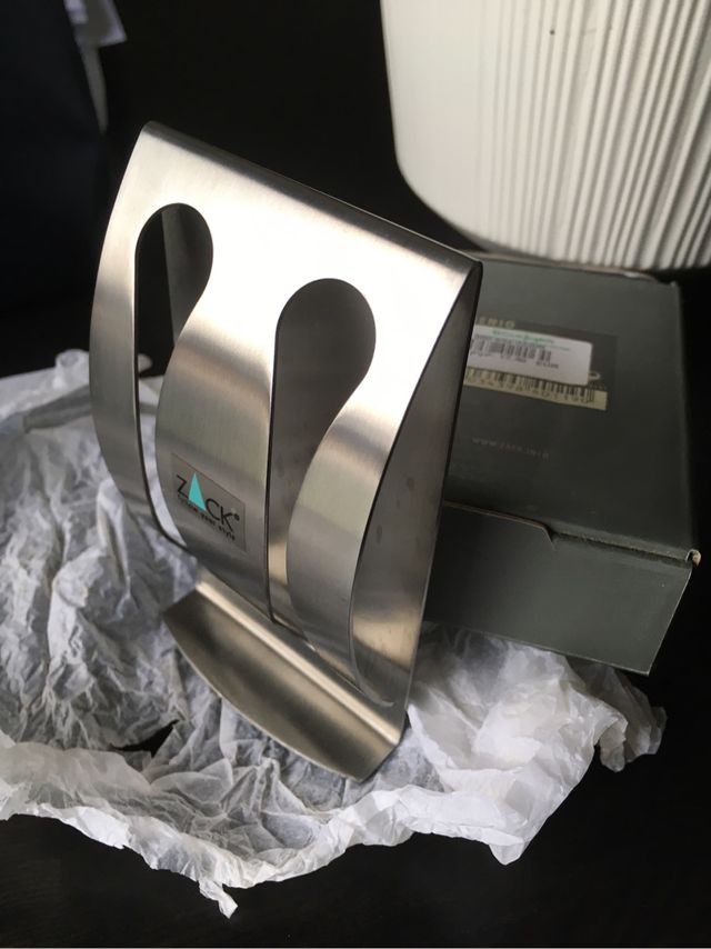 Soporte acero cepillos dientes