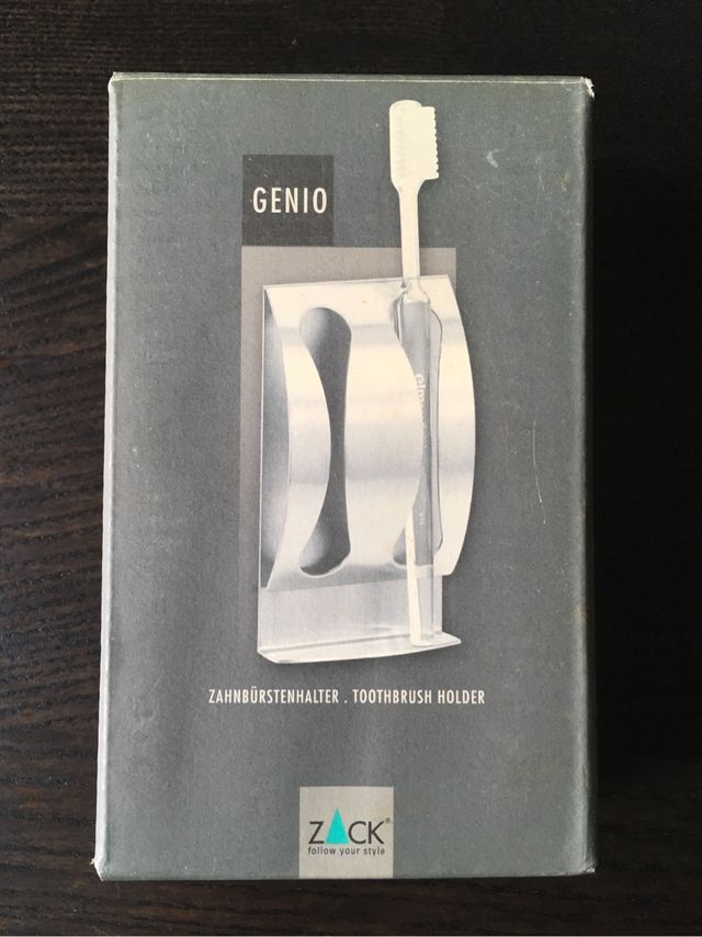 Soporte acero cepillos dientes