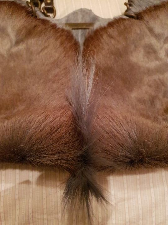 Bolso piel gacela gris natural Francis y Theo