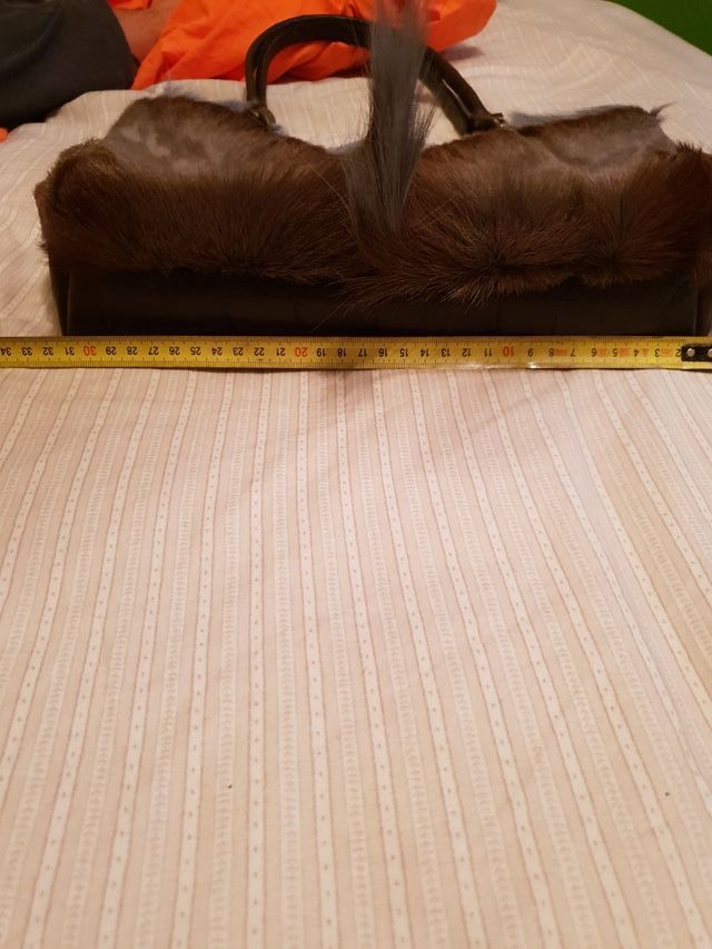 Bolso piel gacela gris natural Francis y Theo