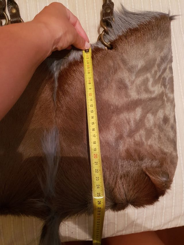 Bolso piel gacela gris natural Francis y Theo