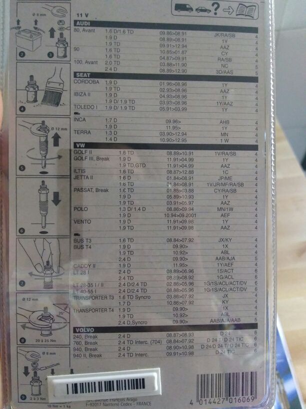 calentadores wolkswagen t4-seat-audi-volvo