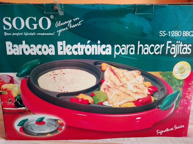 barbacoa eléctrica para hacer fajitas