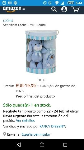 Set regalo bebé A ESTRENAR de manta y peluche