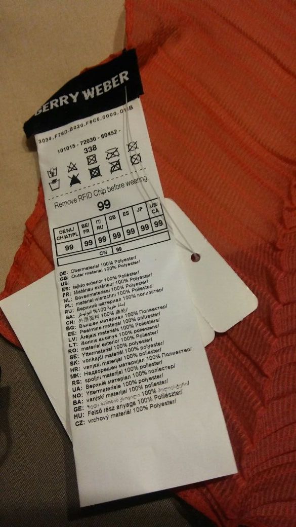 Pañuelo señora coral nuevo.