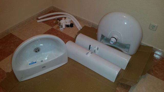 Lavabo , roca , cuarto de baño