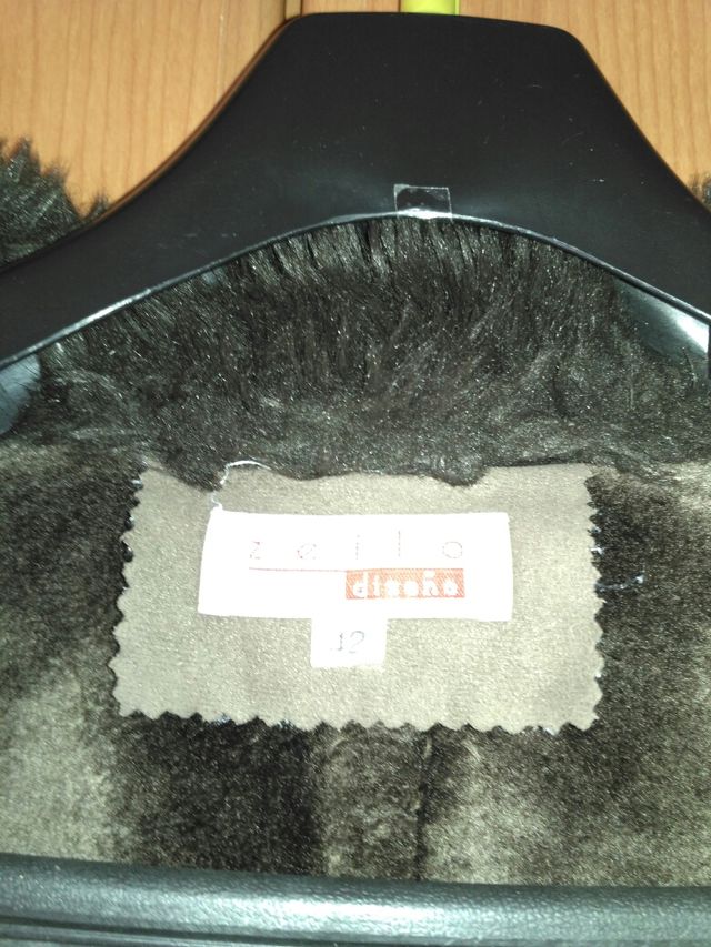 abrigo marron chocolate oferta