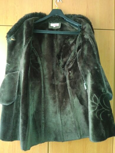 abrigo marron chocolate oferta