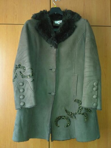 abrigo marron chocolate oferta