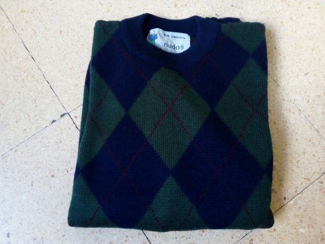 Jersey rombos. Marca NUDOS de El Corte Inglés