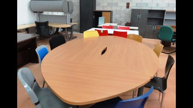 Mesa de reuniones de oficina, mesa de juntas