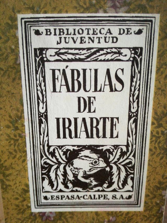 Fábulas literarias. Tomás de Iriarte