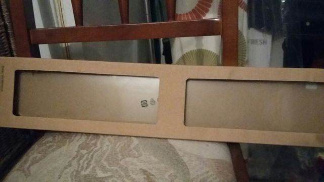 Balda de cristal baño sin usar