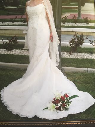 vestido de novia talla 44 de segunda mano en la provincia de madrid