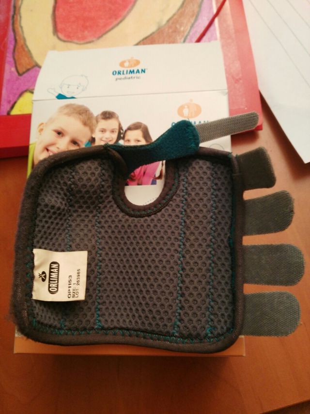 muñequera inmovilizadora pediátrica niño