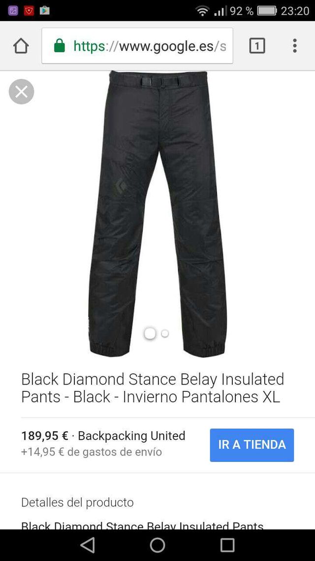 Pantalón de montaña Black diamond