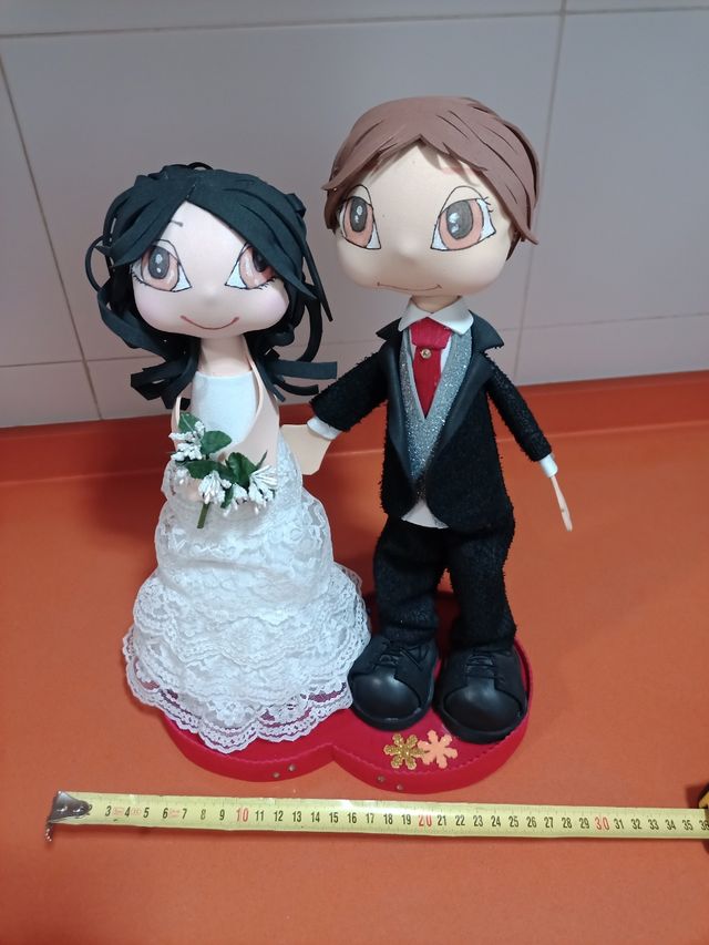 Muñecos de pareja de novios / Fofuchas
