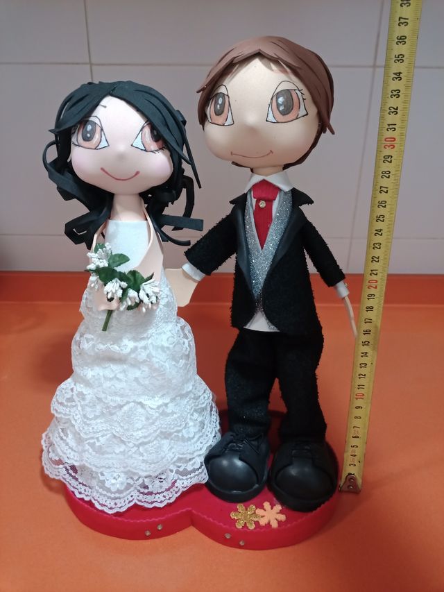Muñecos de pareja de novios / Fofuchas