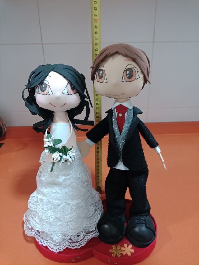 Muñecos de pareja de novios / Fofuchas