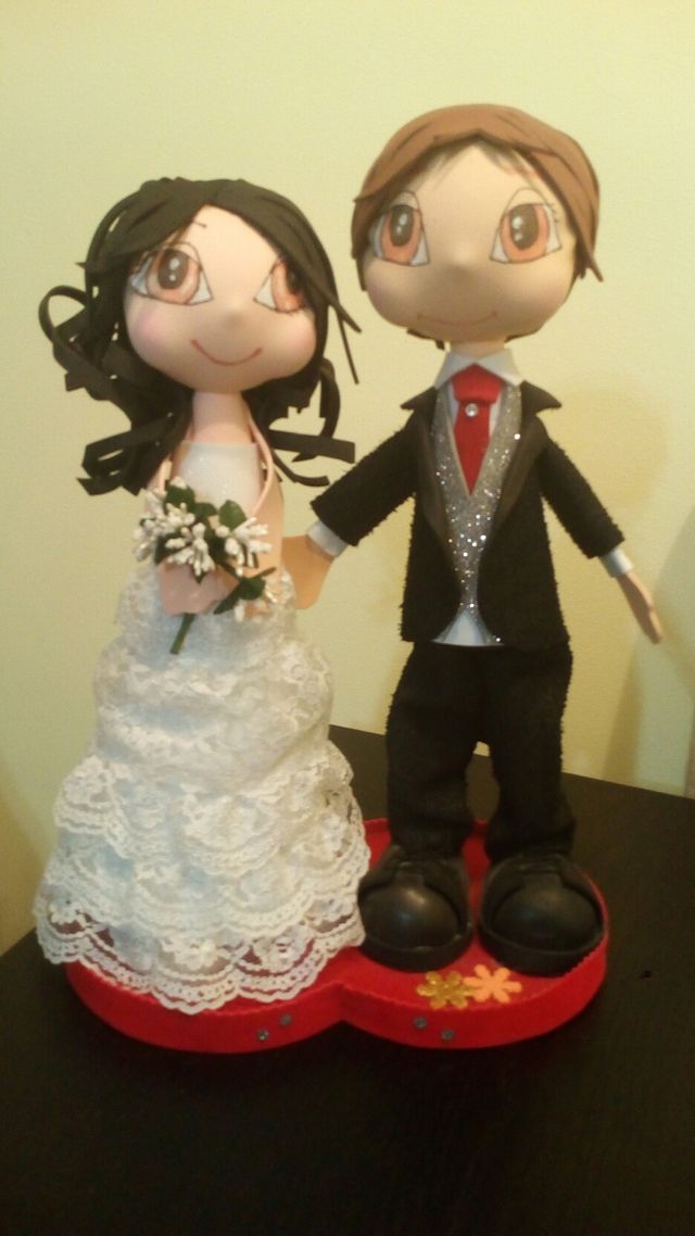 Muñecos de pareja de novios / Fofuchas
