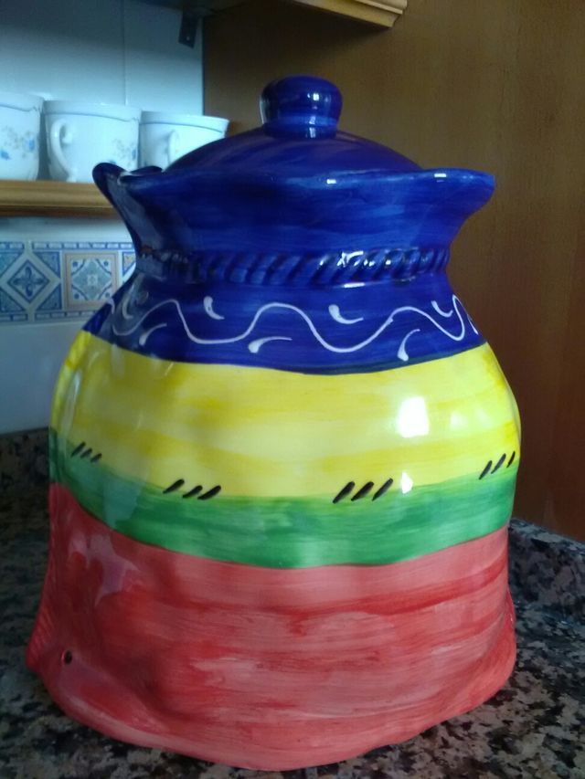 Patatero recipiente de ceramica artesanal de segunda mano por 6 € en