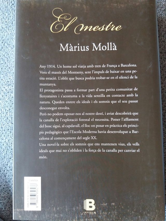 llibre / libro: EL MESTRE de Màrius Mollà