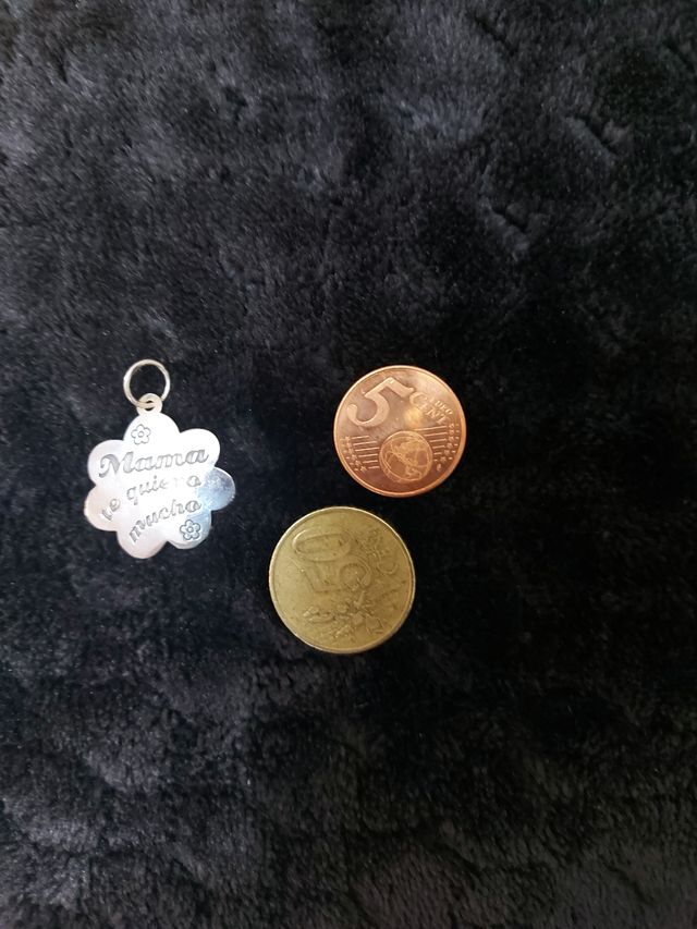 colgante plata te quiero mamá
