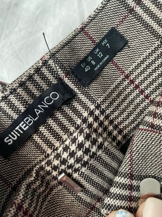 Pantalones anchos Suite Blanco