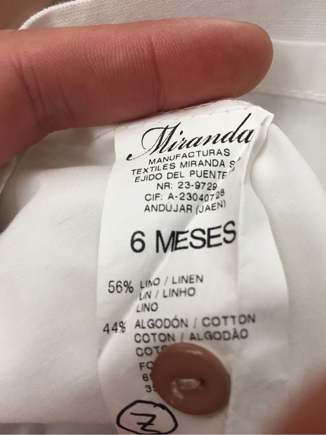 Vestido bebé (6m)