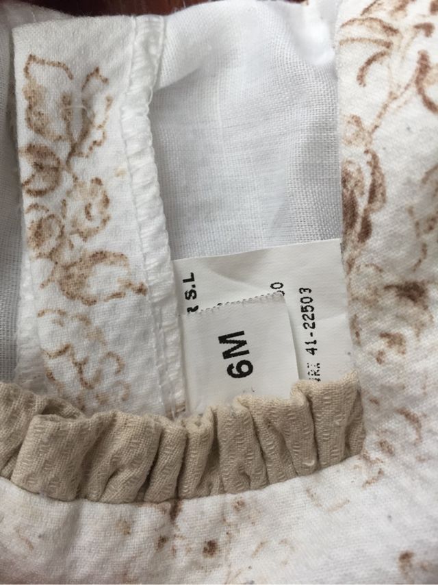 Vestido bebe (6m)