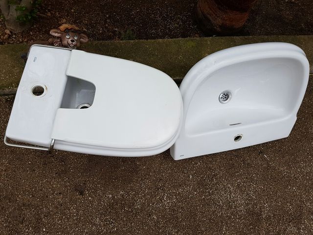 encimera roca dama i tapa de bidet roca dama