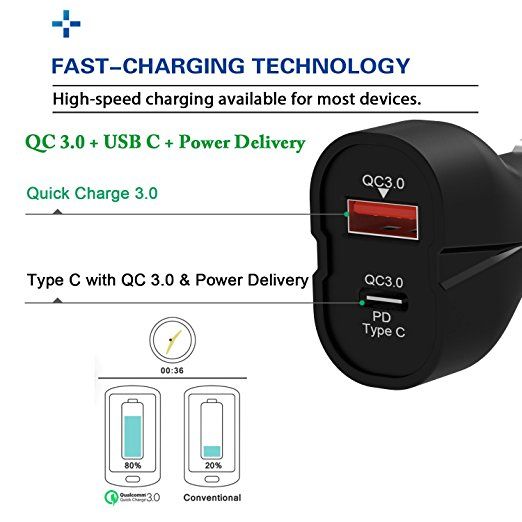 ww244 Cargador de coche + Cables micro usb c