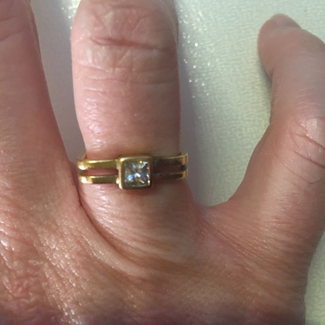 Solitario Oro con brillante