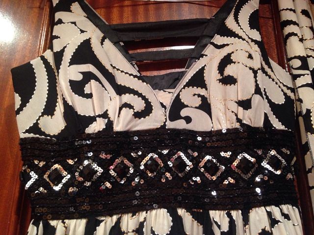 Vestido de fiesta fular ajuego