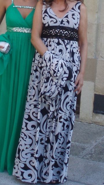 Vestido de fiesta fular ajuego