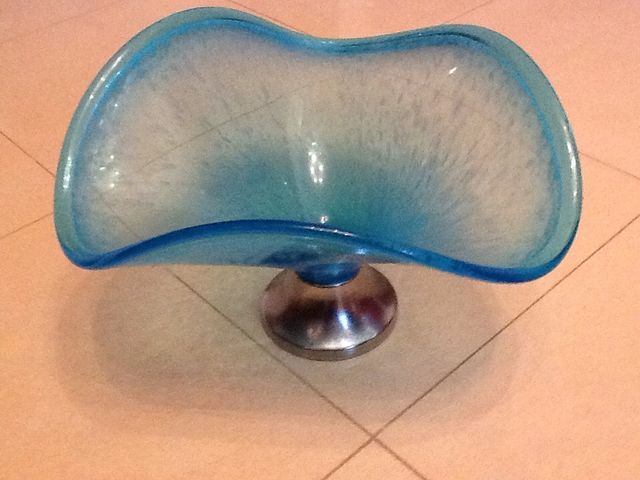 #Jarrón vintage años 70 u 80 cristal de murano