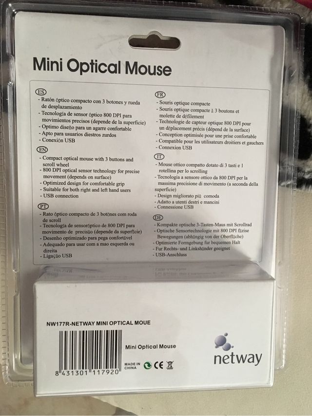 Ratón de escritorio óptico